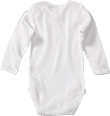 Body Langarm, weiß, Gr. 74/80 ALANA