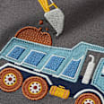 Langarmshirt mit Bagger-Motiv, grau, Gr. 110 ALANA