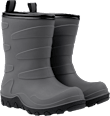 Gummistiefel mit Wollfutter, grau, Gr. 26/27 Mikk-Line