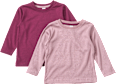 Langarmshirts, rosa + lila, Gr. 128 ALANA