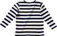 Langarmshirt mit Ringel-Muster, blau & weiß, Gr. 128 ALANA