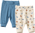 Leggings mit Ripp-Struktur + Dino-Muster, blau, Gr. 68 ALANA