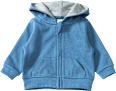 Jacke mit Ripp-Struktur & Kapuze, blau, Gr. 68 ALANA