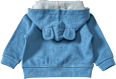 Jacke mit Ripp-Struktur & Kapuze, blau, Gr. 68 ALANA