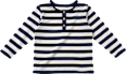 Langarmshirt mit Ringel-Muster, blau & weiß, Gr. 128 ALANA