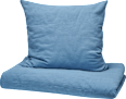 Bettwäsche-Set aus Musselin, blau, 155 x 200 + 80 x 80 cm ALANA