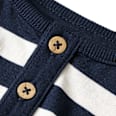 Langarmshirt mit Ringel-Muster, blau & weiß, Gr. 128 ALANA