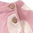 Pullover aus Strick mit Herz-Muster, rosa, Gr. 74 ALANA