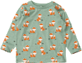 Langarmshirt mit Fuchs-Muster, grün, Gr. 104 ALANA