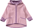 Walkjacke aus Bio-Wolle, flieder & lila, Gr. 98/104 ALANA