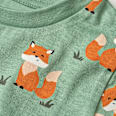 Langarmshirt mit Fuchs-Muster, grün, Gr. 104 ALANA