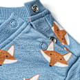 Set mit Sweatshirt & Hose mit Fuchs-Muster, blau, Gr. 80 ALANA