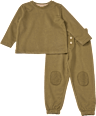 Set mit Langarmshirt & Jogginghose mit Patches, grün, Gr. 92 ALANA
