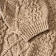 Pullover mit Strick-Muster, braun, Gr. 68 ALANA
