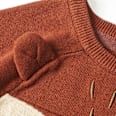 Pullover aus Strick mit 3D-Fuchsohren-Applikation, braun, Gr. 104 ALANA