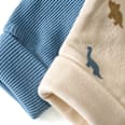 Leggings mit Ripp-Struktur + Dino-Muster, blau, Gr. 68 ALANA