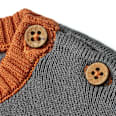 Pullover aus Strick mit Fuchs-Muster, grau, Gr. 128 ALANA