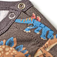 Langarmshirt Pro Climate mit Dino-Muster, grau, Gr. 80 ALANA