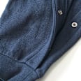 Latzhose mit Fuchs-Stickerei, blau, Gr. 74 ALANA