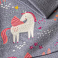 Sweatshirt mit Einhorn-Muster, grau, Gr. 122 ALANA