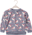 Sweatshirt mit Einhorn-Muster, grau, Gr. 116 ALANA