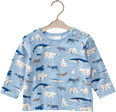 Langarmshirt Pro Climate mit Eisbären-Muster, blau, Gr. 74 ALANA