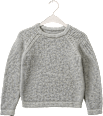 Pullover aus Strick, grau, Gr. 128 ALANA