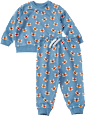 Set mit Sweatshirt & Hose mit Fuchs-Muster, blau, Gr. 86 ALANA