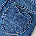 Thermo-Jeans mit Herz-Tasche, blau, Gr. 98 ALANA