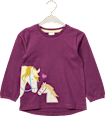 Langarmshirt mit Pferde-Motiv, lila, Gr. 98 ALANA