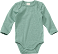 Body Langarm, grün, Gr. 62/68 ALANA