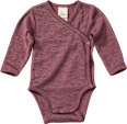 Wickelbody aus Bio-Wolle und Seide, beere, Gr. 50/56 ALANA