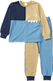 Schlafanzug mit 3D-Dino-Applikation, blau, Gr. 122/128 ALANA