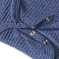 Langarmbody mit Ripp-Struktur, blau, Gr. 74/80 ALANA