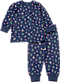 Schlafanzug mit Weihnachts-Muster, blau, Gr. 104 ALANA