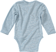 Wickelbody aus Bio-Wolle und Seide, blau, Gr. 50/56 ALANA