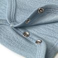 Wickelbody aus Bio-Wolle und Seide, blau, Gr. 50/56 ALANA