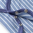 Body Langarm mit Dino-Applikation, blau, Gr. 74/80 ALANA