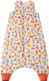 Schlafsack mit Beinen 2,5 TOG mit Buchstaben-Muster, beige, 110 cm ALANA