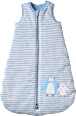 Schlafsack 3 TOG mit Pinguin-Applikation, blau, 70 cm ALANA