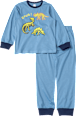 Schlafanzug mit Glow-in-the-Dark Dino Print, blau, Gr. 122/128 PUSBLU