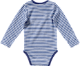 Body Langarm mit Dino-Applikation, blau, Gr. 74/80 ALANA