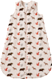 Schlafsack 2 TOG mit Waldtier-Muster, beige, 70 cm ALANA