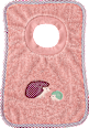 Lätzchen mit Igel-Applikation, rosa ALANA
