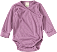 Wickelbody mit Mitwachsfunktion, lila, Gr. 50/56 ALANA