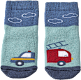 Stoppersocken mit Feuerwehrauto-Motiv, blau, Gr. 21/22 PUSBLU
