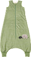 Schlafsack mit Beinen 2 TOG mit Elefanten-Motiv, grün, 100 cm ALANA