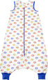 Schlafsack mit Beinen 3 TOG mit Bärenkopf-Muster, weiß, 110 cm ALANA