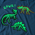 Schlafanzug mit Glow-in-the-Dark Dino Print, blau, Gr. 122/128 PUSBLU