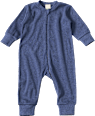Schlafanzug mit Ripp-Struktur, blau, Gr. 74 ALANA